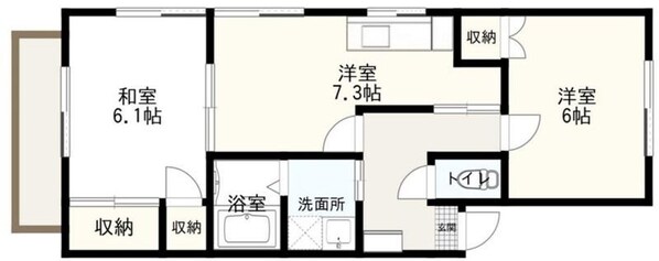 ハイツマアムの物件間取画像